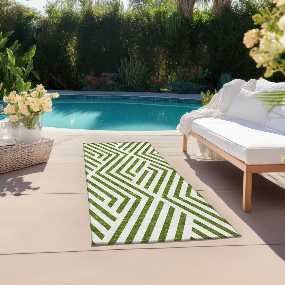 Chantille ACN550 Green 2'3" x 7'6" Rug. Picture 7
