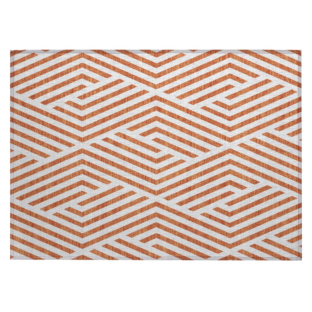 Chantille ACN550 Orange 1'8" x 2'6" Rug. Picture 1