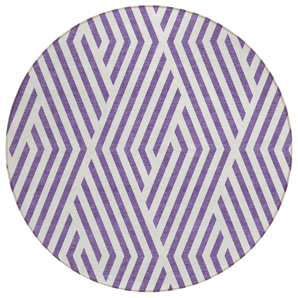 Chantille ACN550 Purple 8' x 8' Rug. Picture 1