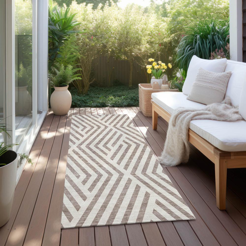 Chantille ACN550 Brown 2'3" x 7'6" Rug. Picture 7