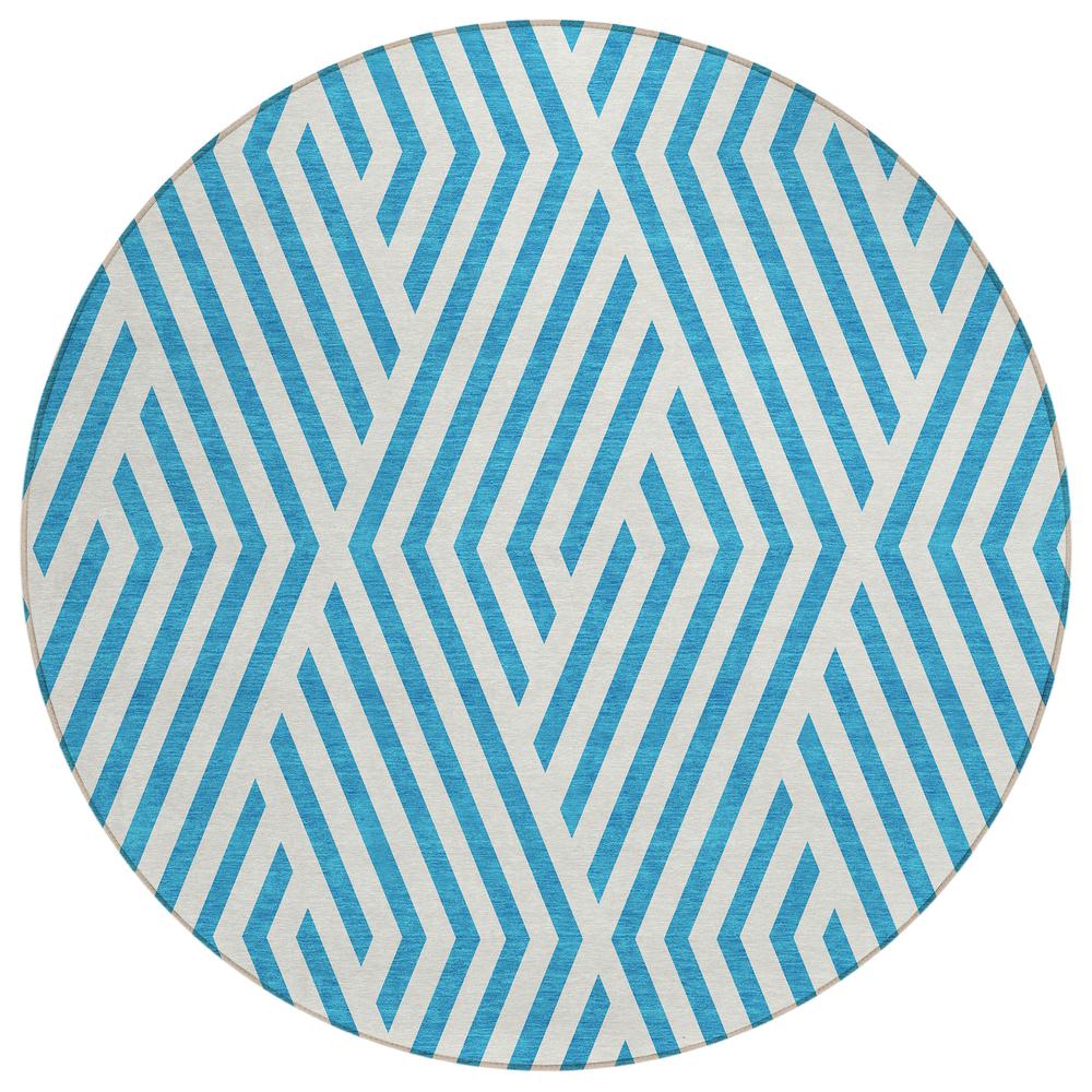 Chantille ACN550 Teal 8' x 8' Rug. Picture 1