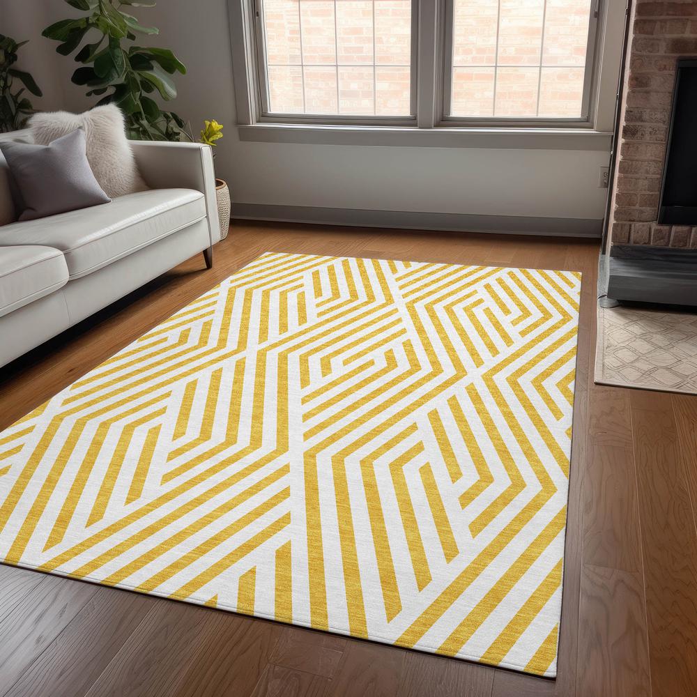 Chantille ACN550 Gold 2'6" x 3'10" Rug. Picture 6
