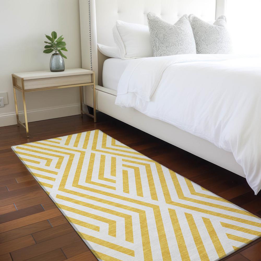 Chantille ACN550 Gold 2'3" x 7'6" Rug. Picture 6