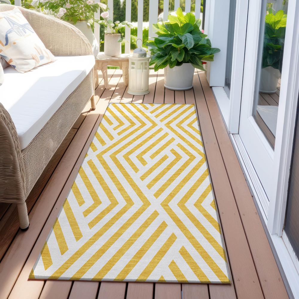 Chantille ACN550 Gold 2'3" x 7'6" Rug. Picture 7