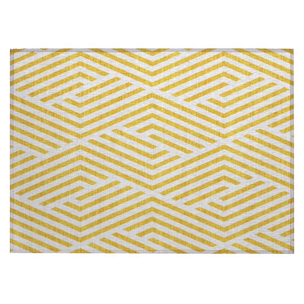 Chantille ACN550 Gold 1'8" x 2'6" Rug. Picture 1