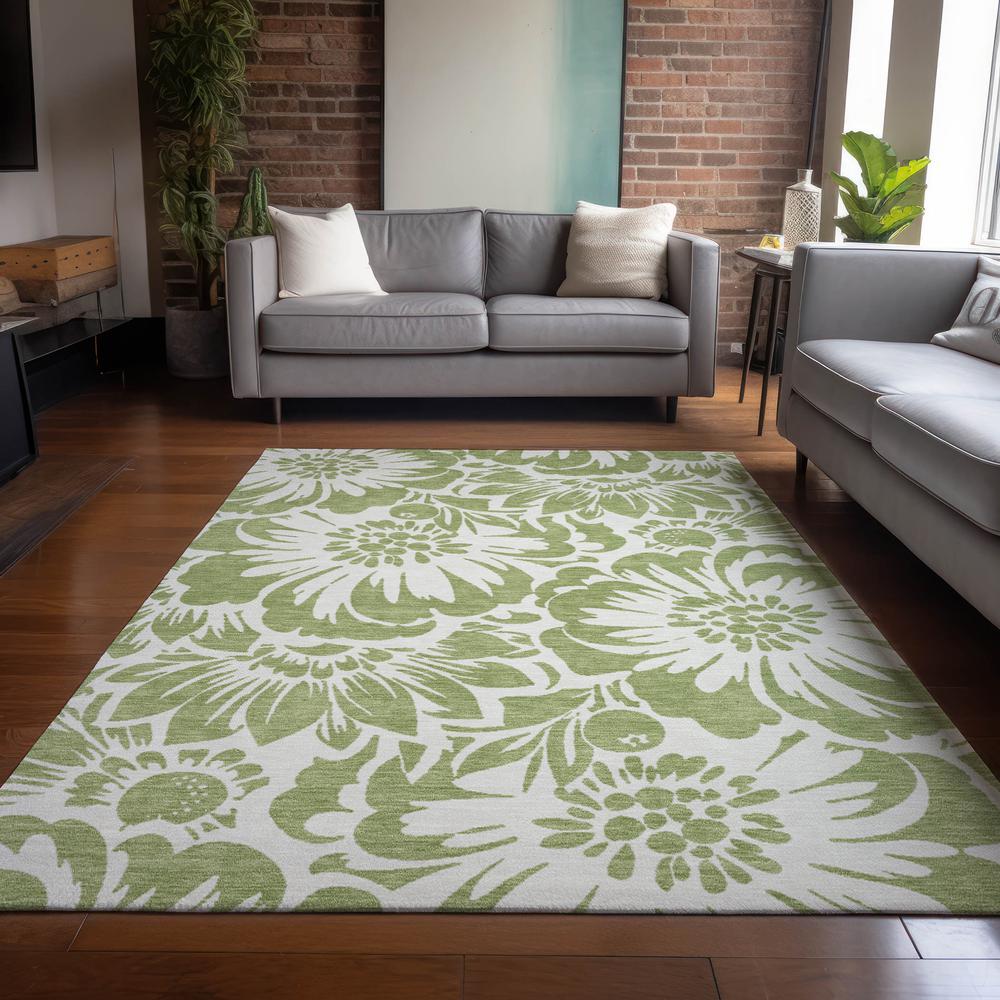 Chantille ACN551 Green 2'6" x 3'10" Rug. Picture 6