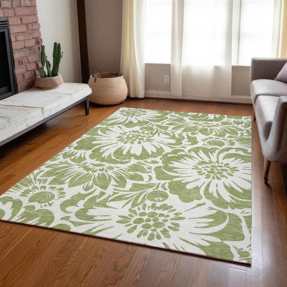 Chantille ACN551 Green 2'6" x 3'10" Rug. Picture 7
