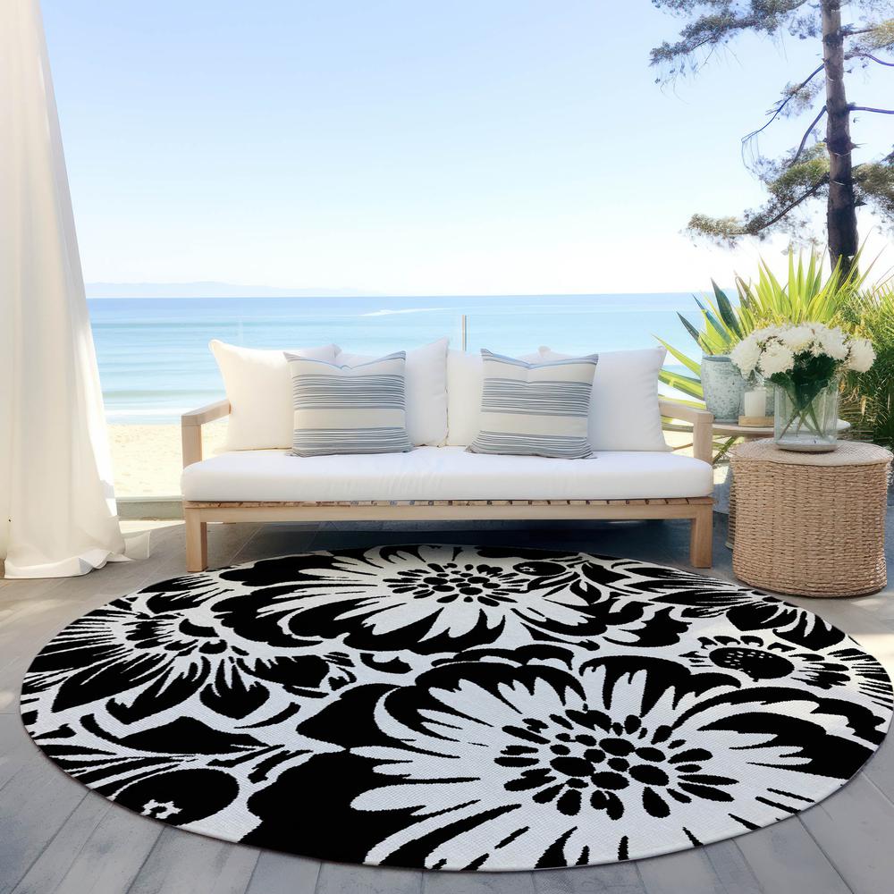 Chantille ACN551 Black 8' x 8' Rug. Picture 7