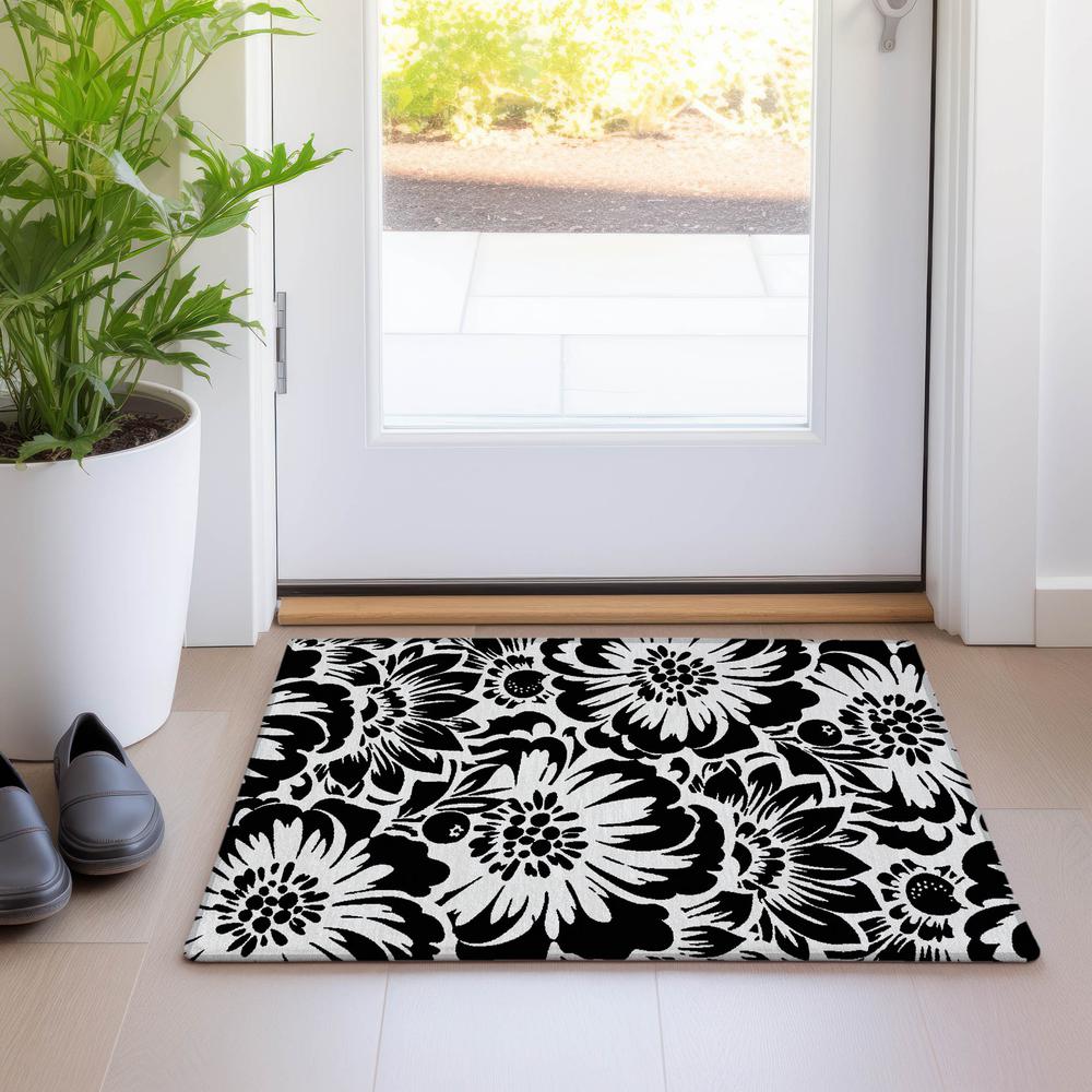 Chantille ACN551 Black 1'8" x 2'6" Rug. Picture 7