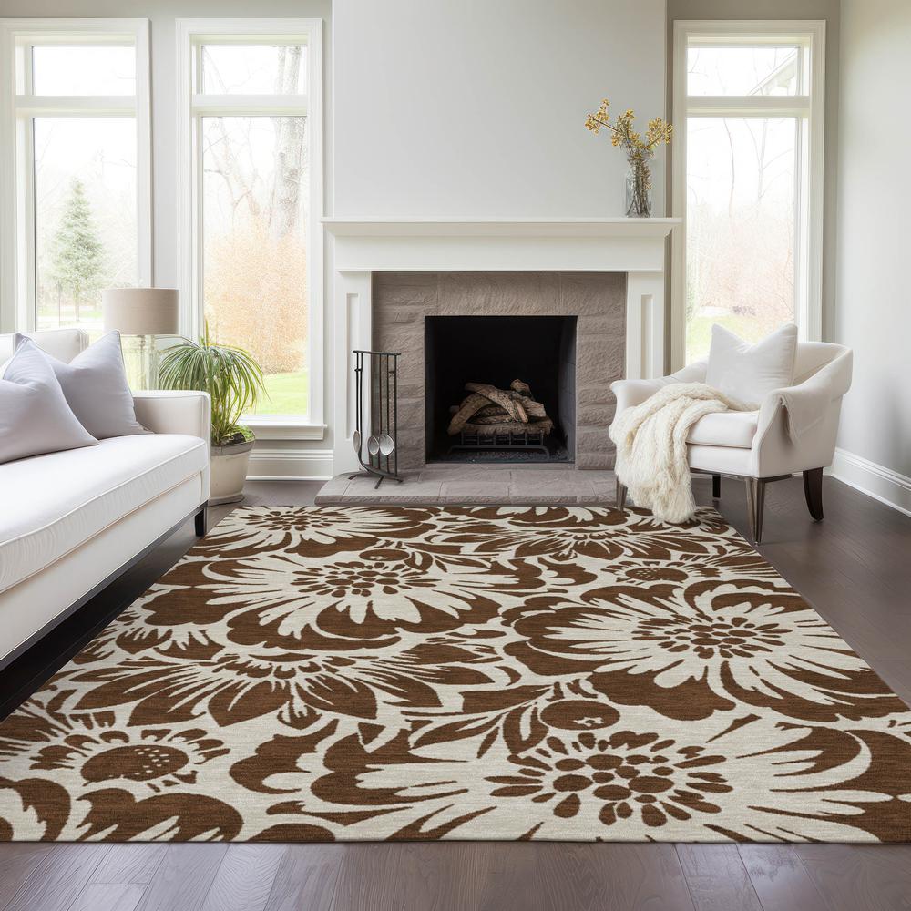 Chantille ACN551 Brown 2'6" x 3'10" Rug. Picture 7