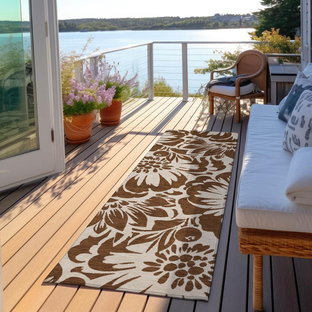 Chantille ACN551 Brown 2'3" x 7'6" Rug. Picture 7
