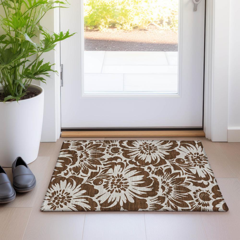 Chantille ACN551 Brown 1'8" x 2'6" Rug. Picture 6