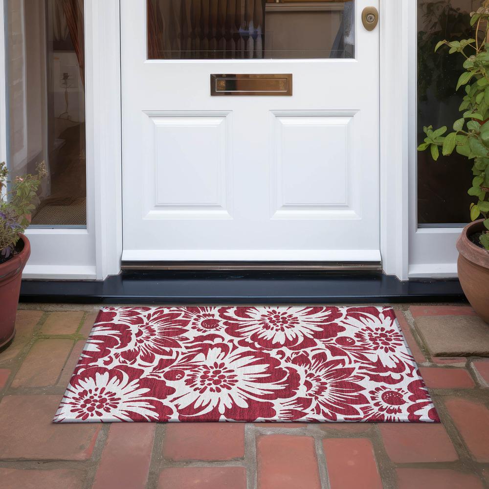 Chantille ACN551 Red 1'8" x 2'6" Rug. Picture 8