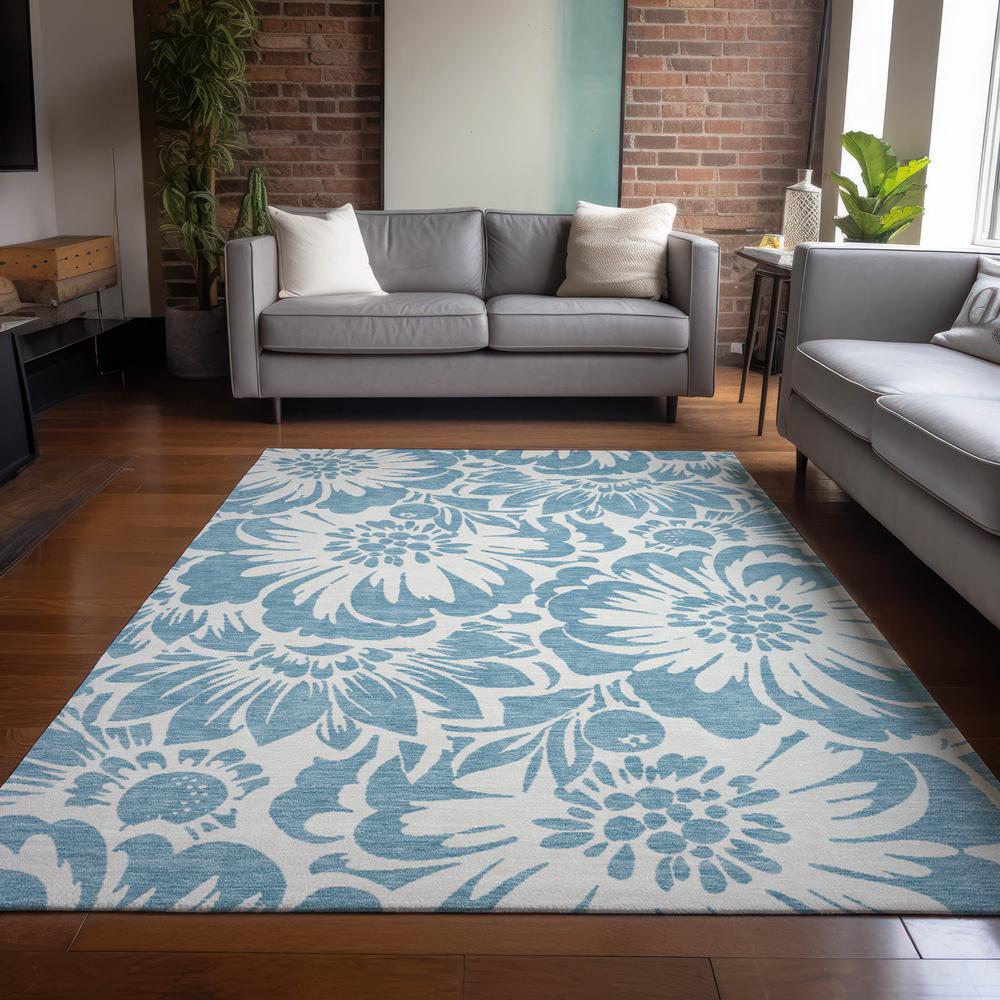 Chantille ACN551 Blue 2'6" x 3'10" Rug. Picture 7
