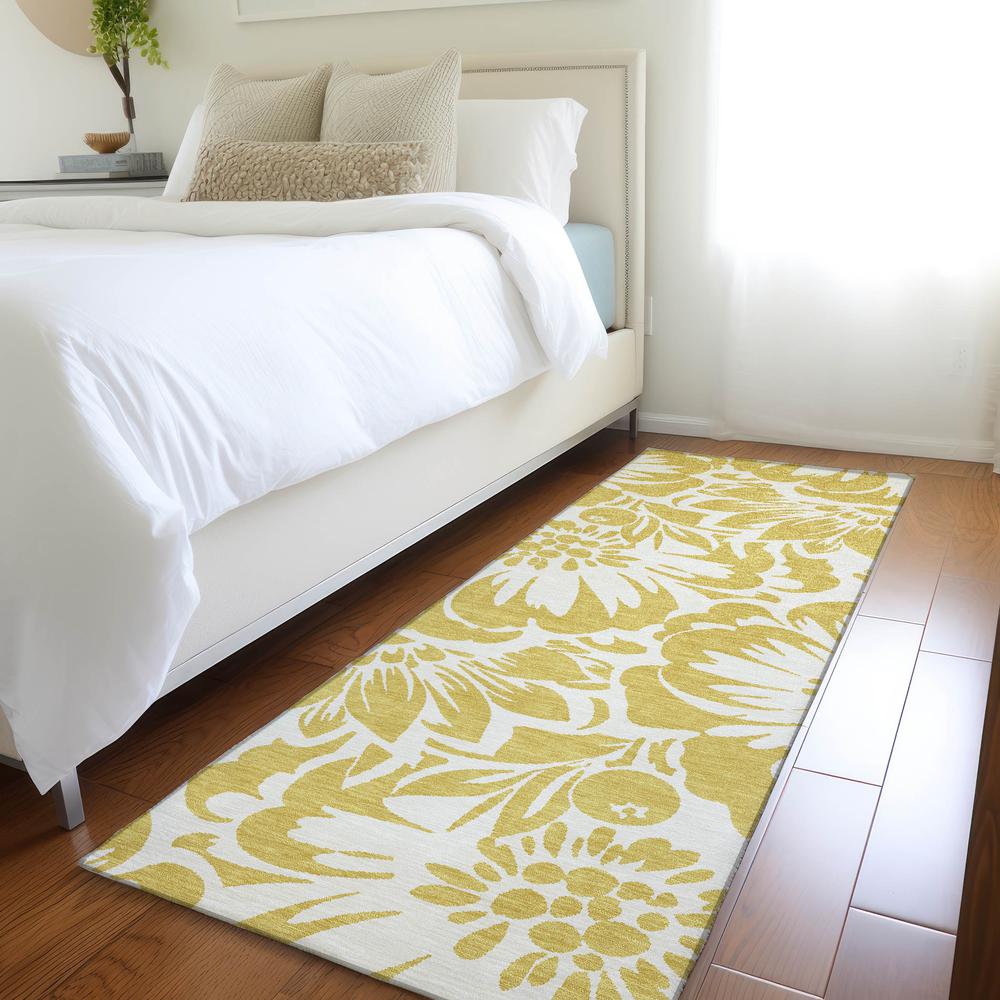 Chantille ACN551 Gold 2'3" x 7'6" Rug. Picture 6