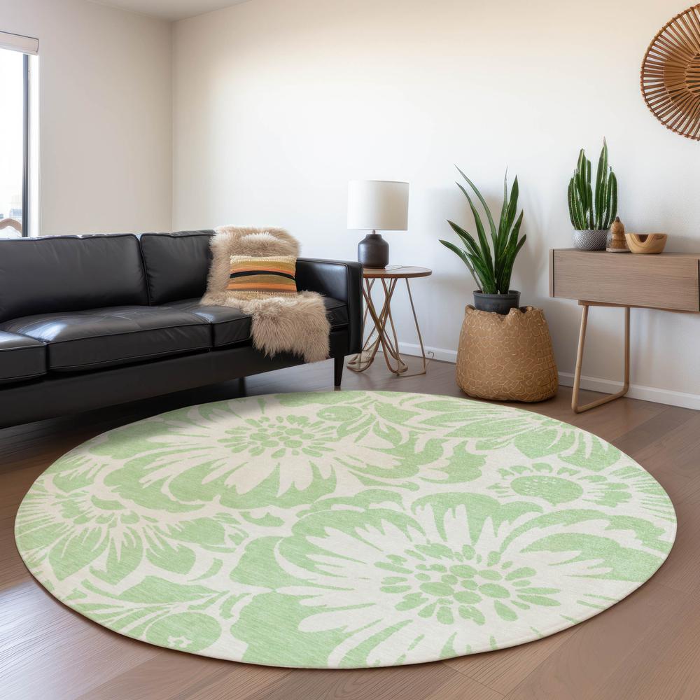 Chantille ACN551 Green 8' x 8' Rug. Picture 6