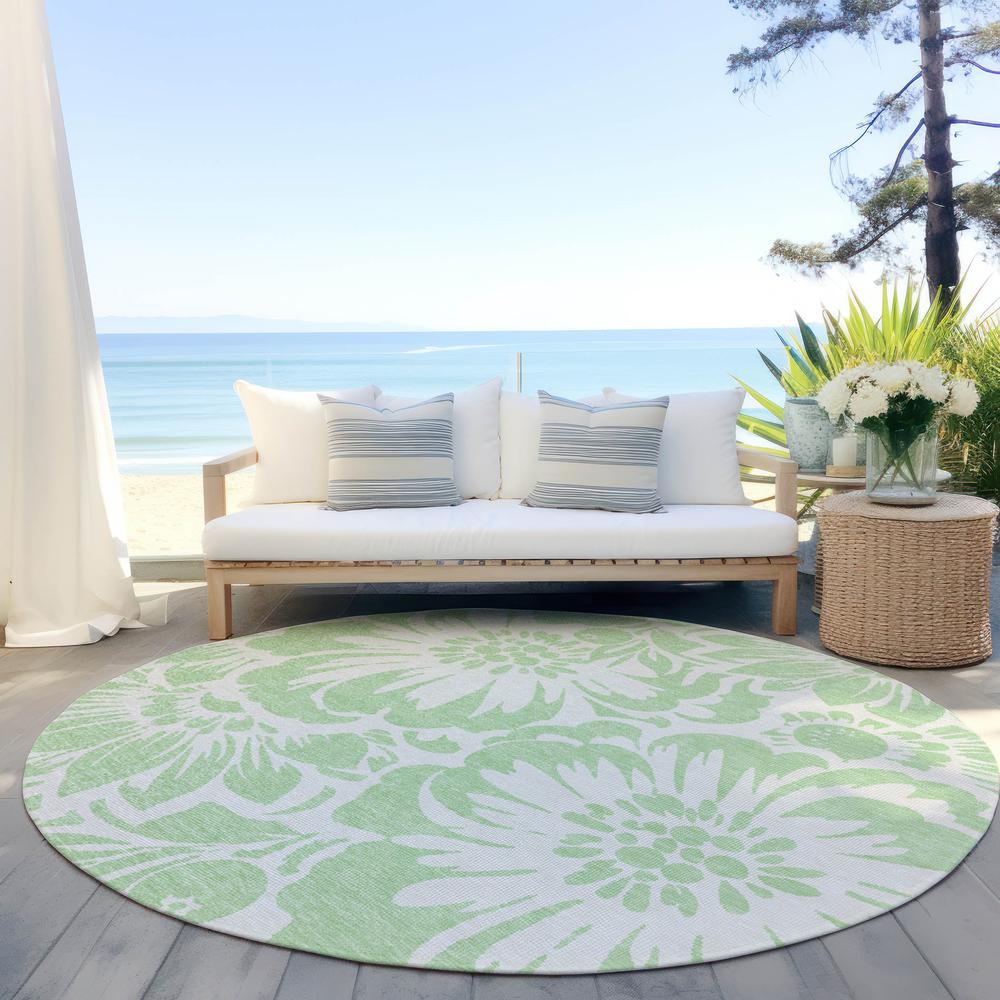 Chantille ACN551 Green 8' x 8' Rug. Picture 7