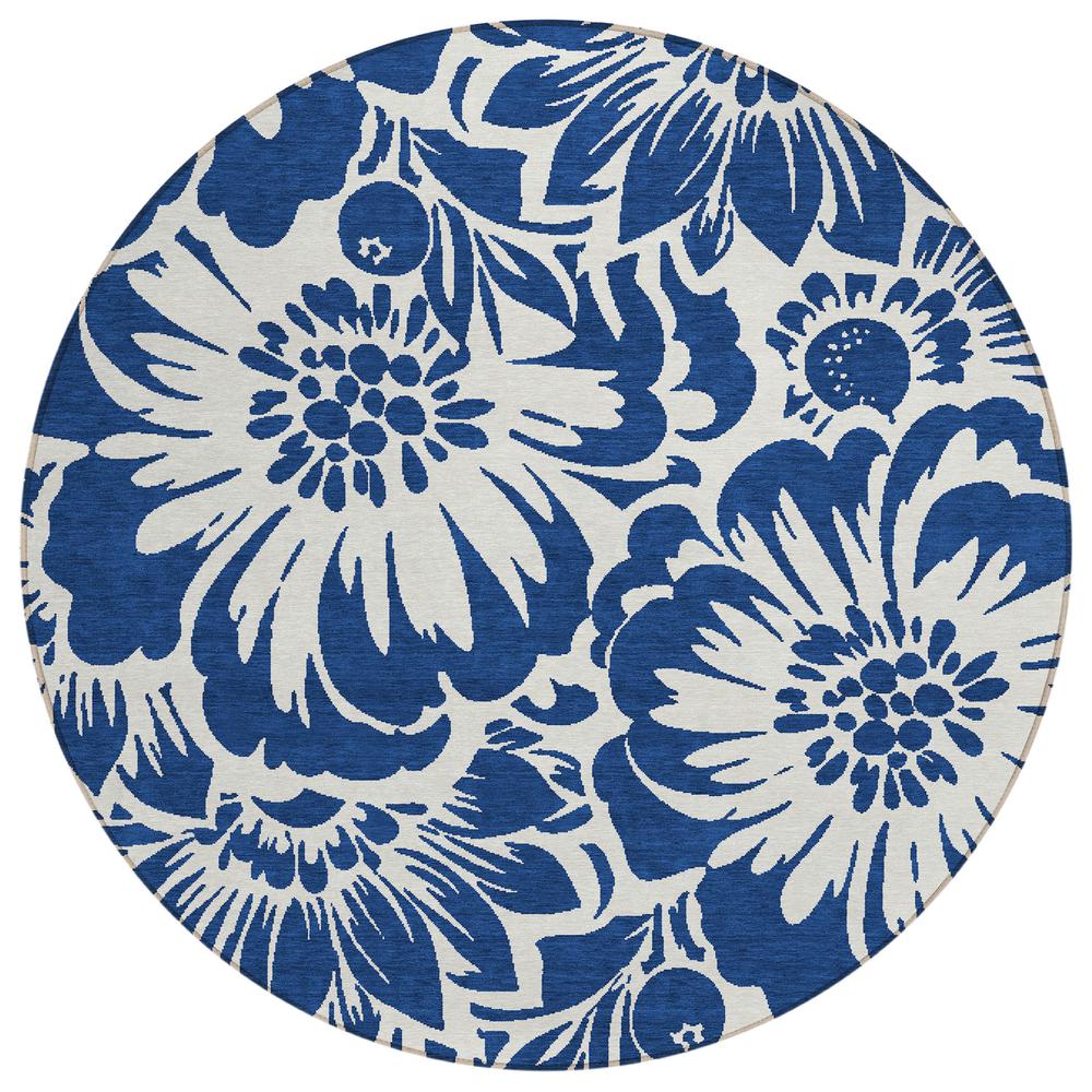 Chantille ACN551 Blue 8' x 8' Rug. Picture 1