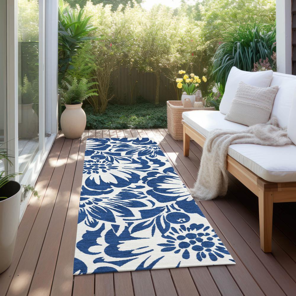 Chantille ACN551 Blue 2'3" x 7'6" Rug. Picture 7