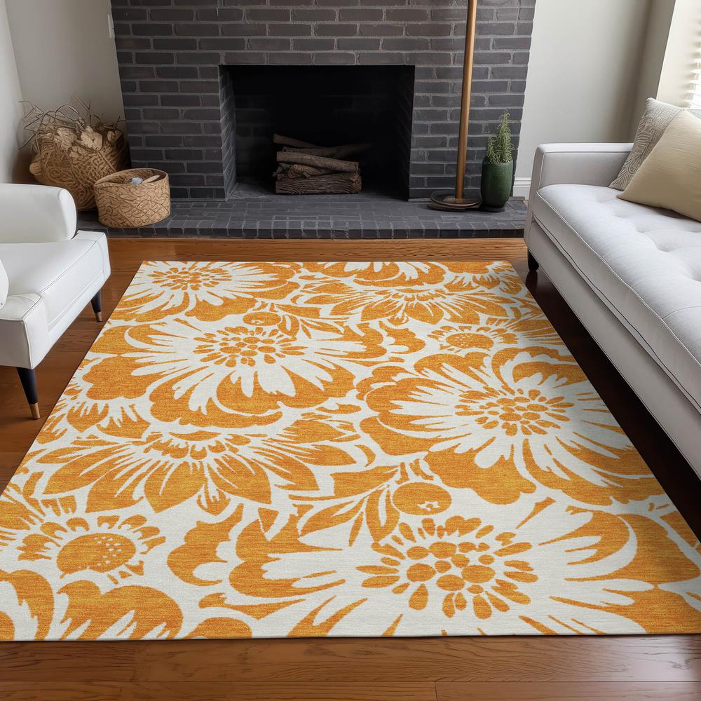 Chantille ACN551 Orange 2'6" x 3'10" Rug. Picture 6