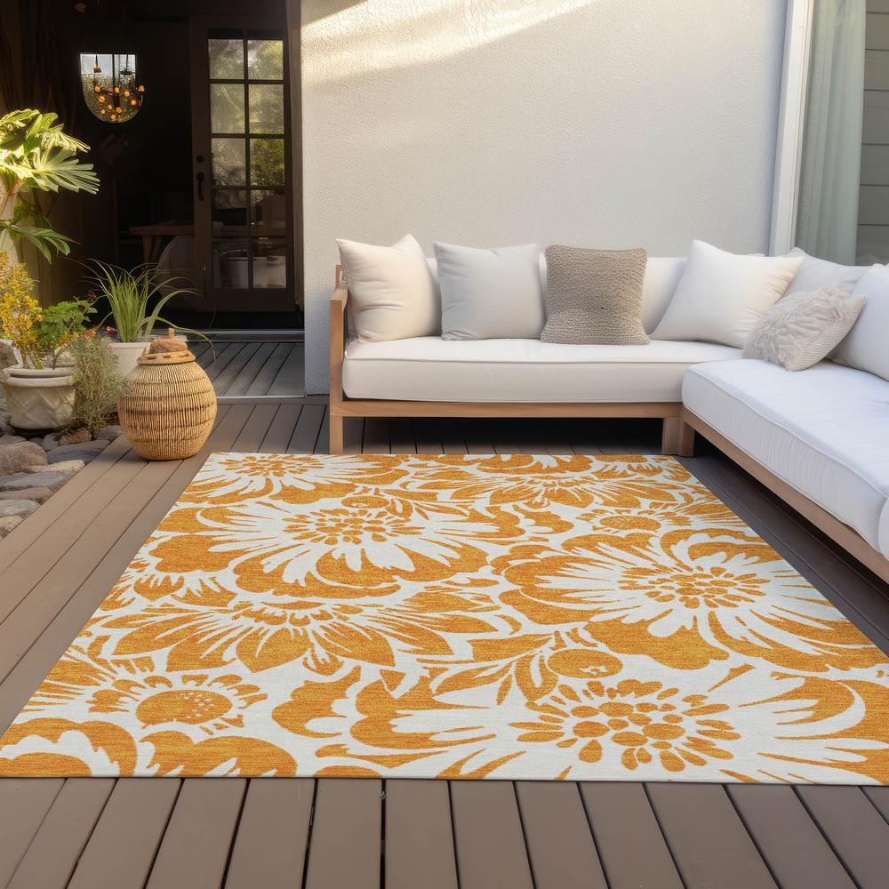 Chantille ACN551 Orange 2'6" x 3'10" Rug. Picture 9