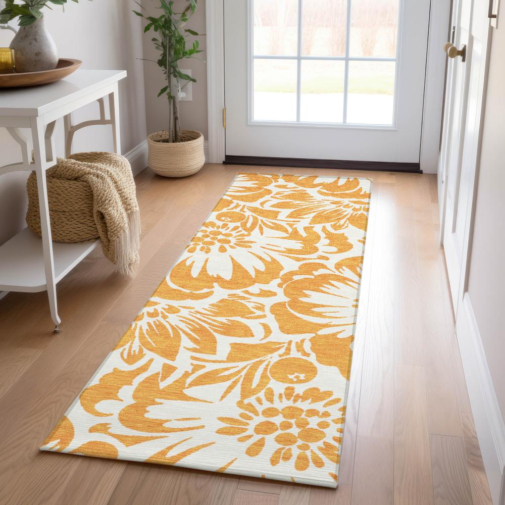 Chantille ACN551 Orange 2'3" x 7'6" Rug. Picture 6