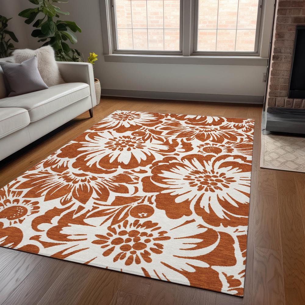 Chantille ACN551 Orange 2'6" x 3'10" Rug. Picture 6