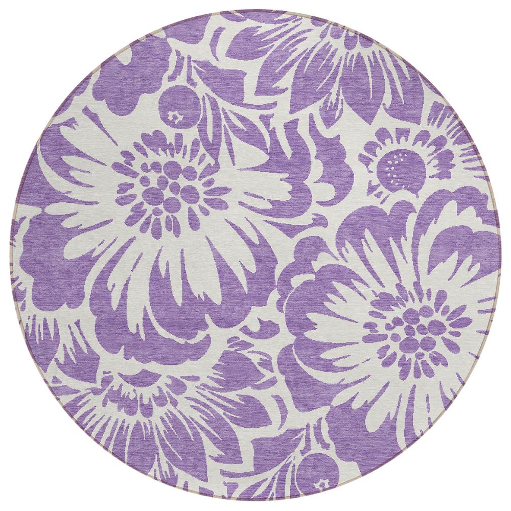Chantille ACN551 Purple 8' x 8' Rug. Picture 1