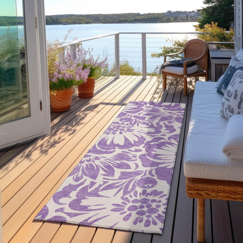 Chantille ACN551 Purple 2'3" x 7'6" Rug. Picture 7