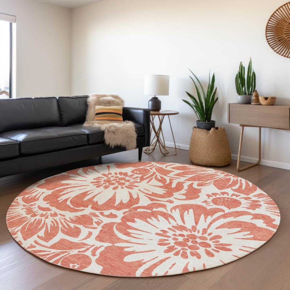 Chantille ACN551 Orange 8' x 8' Rug. Picture 6