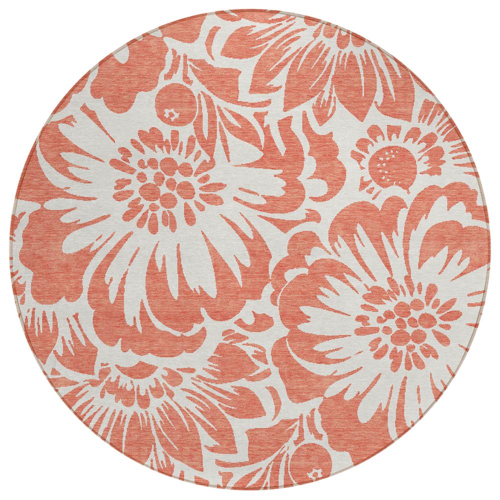 Chantille ACN551 Orange 8' x 8' Rug. Picture 1