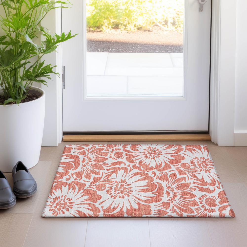 Chantille ACN551 Orange 1'8" x 2'6" Rug. Picture 6