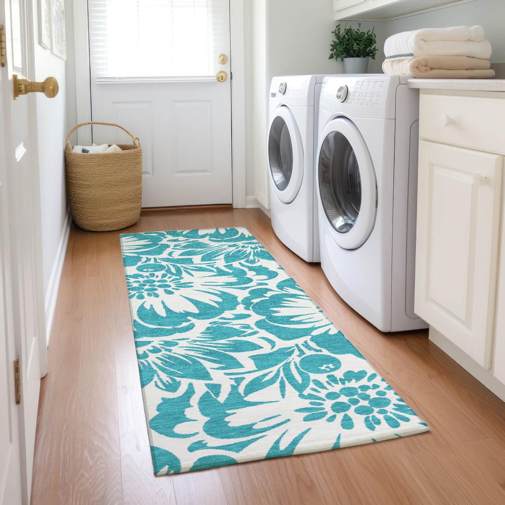 Chantille ACN551 Teal 2'3" x 7'6" Rug. Picture 6