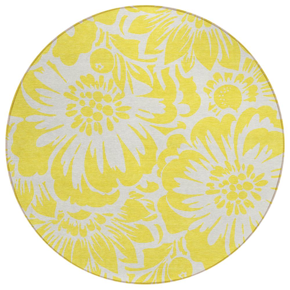 Chantille ACN551 Gold 8' x 8' Rug. Picture 1