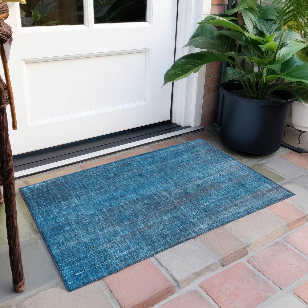 Chantille ACN552 Blue 1'8" x 2'6" Rug. Picture 7