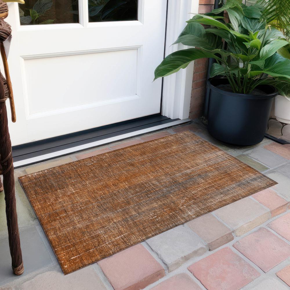 Chantille ACN552 Orange 1'8" x 2'6" Rug. Picture 7