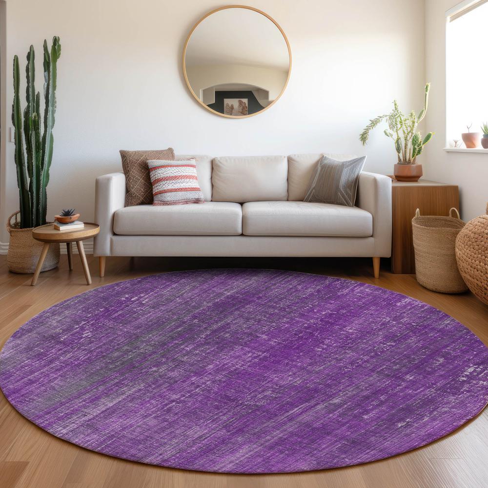 Chantille ACN552 Purple 8' x 8' Rug. Picture 6