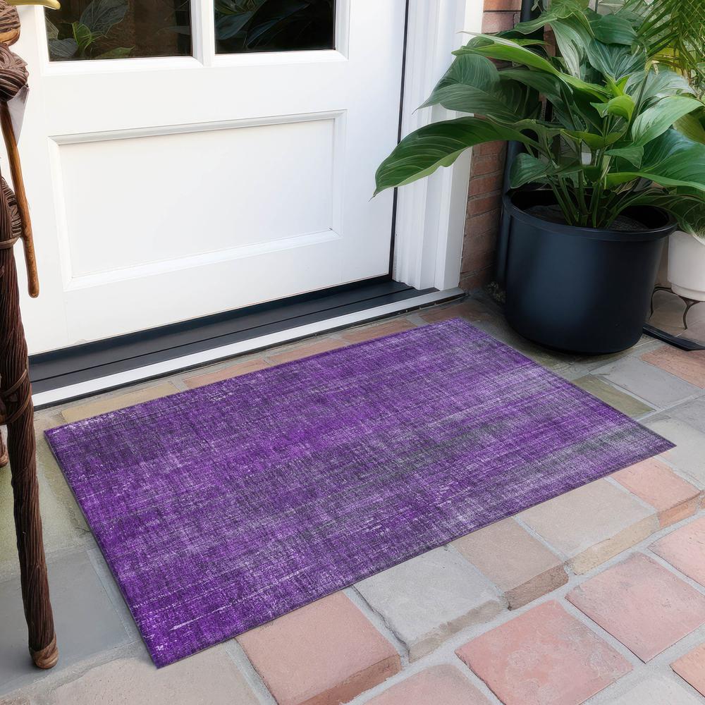Chantille ACN552 Purple 1'8" x 2'6" Rug. Picture 7