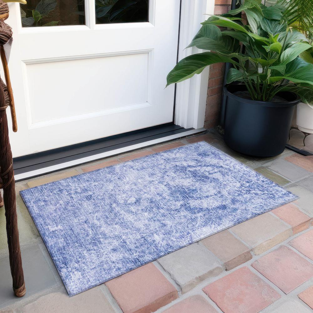 Chantille ACN553 Blue 1'8" x 2'6" Rug. Picture 8