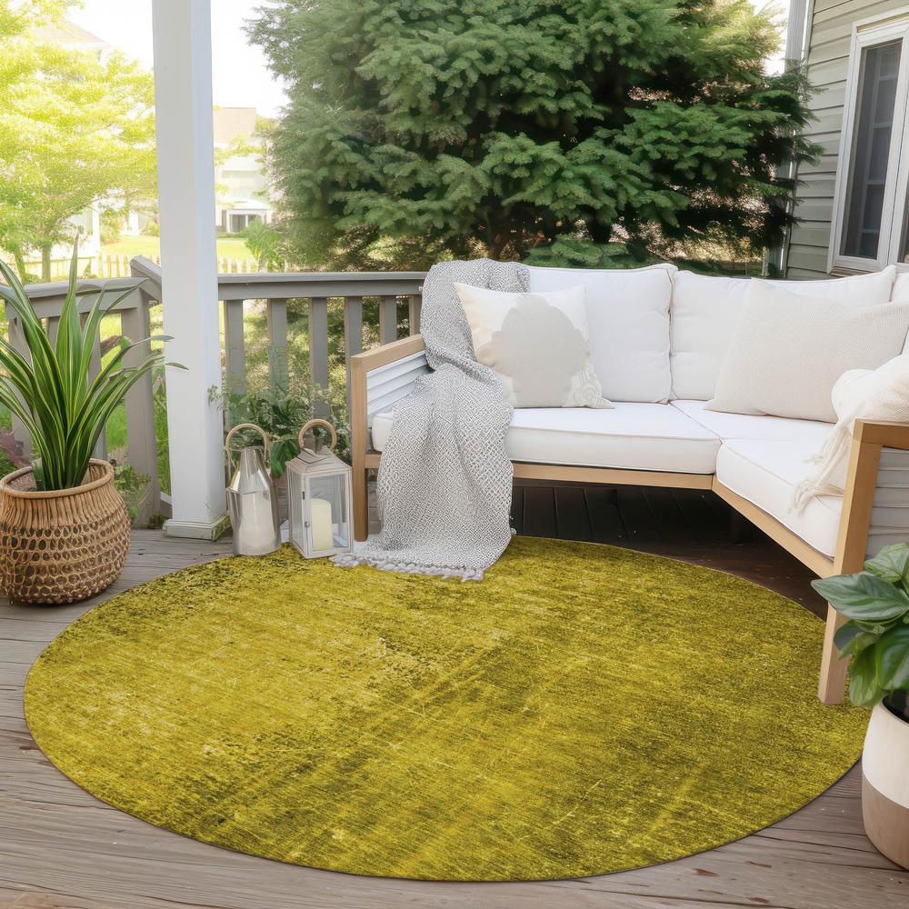 Chantille ACN554 Gold 8' x 8' Rug. Picture 7