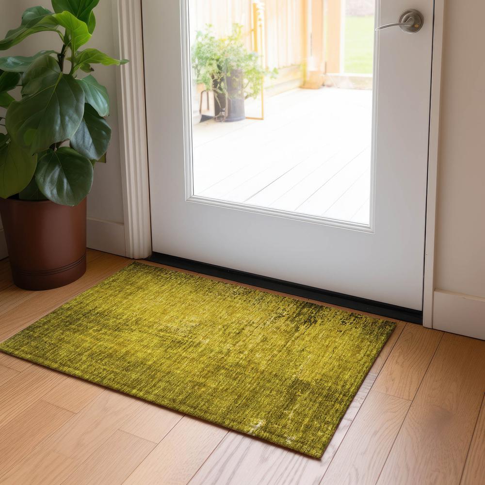 Chantille ACN554 Gold 1'8" x 2'6" Rug. Picture 7