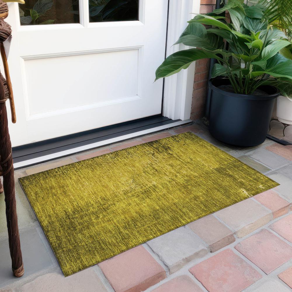 Chantille ACN554 Gold 1'8" x 2'6" Rug. Picture 8