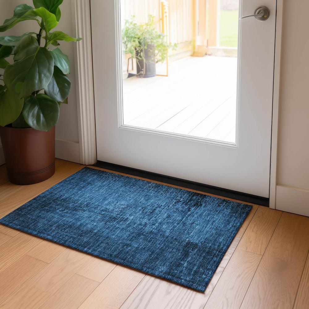 Chantille ACN554 Blue 1'8" x 2'6" Rug. Picture 6
