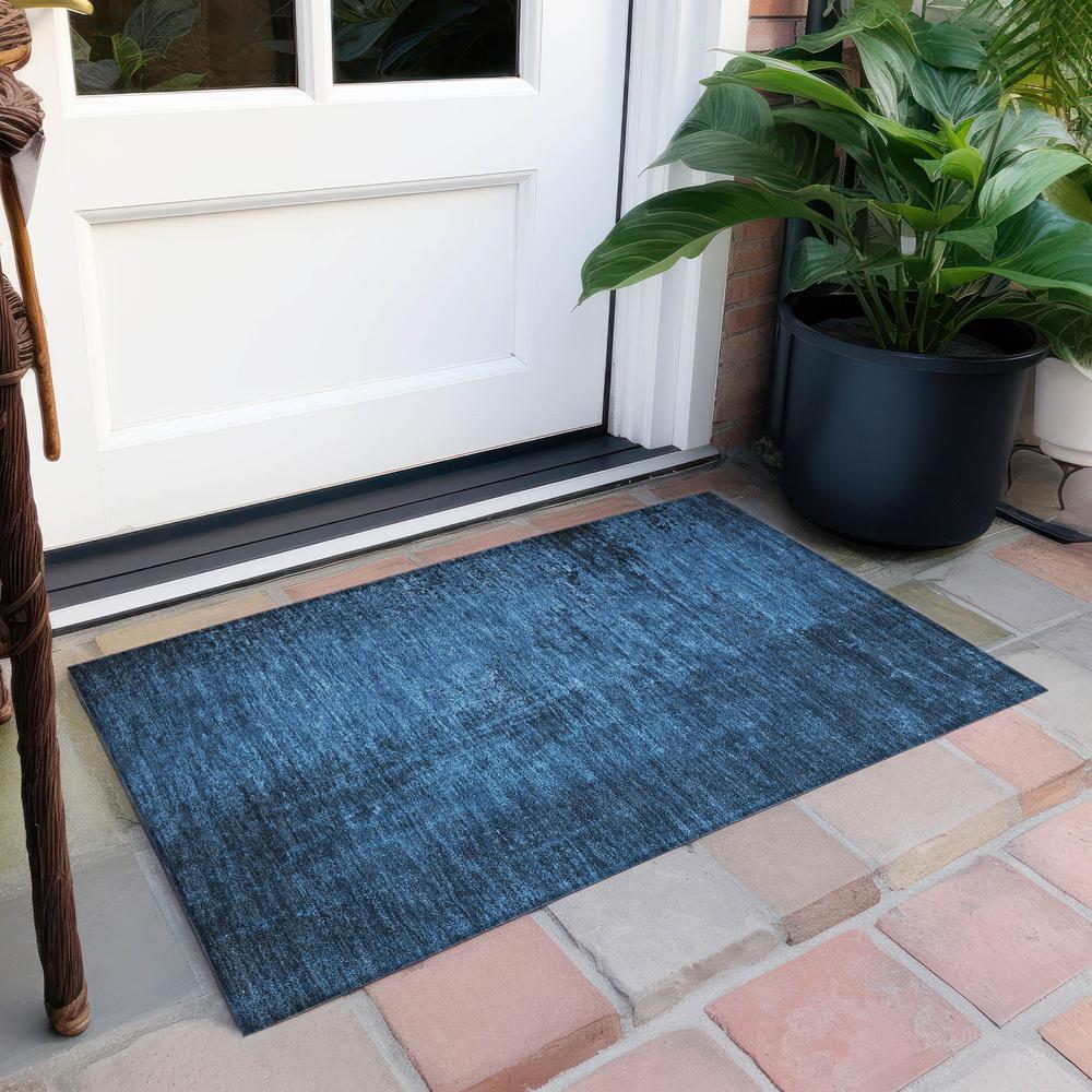 Chantille ACN554 Blue 1'8" x 2'6" Rug. Picture 7