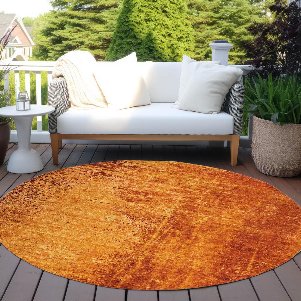 Chantille ACN554 Orange 8' x 8' Rug. Picture 7