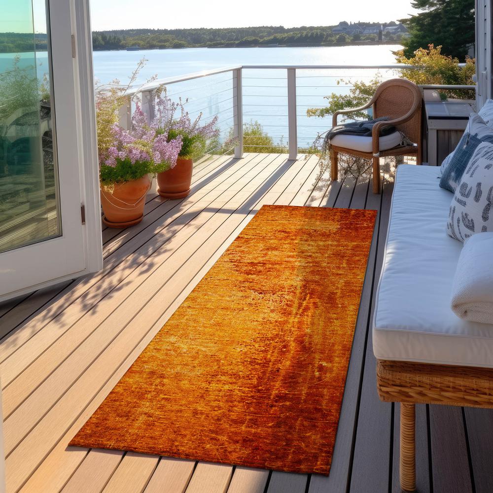 Chantille ACN554 Orange 2'3" x 7'6" Rug. Picture 7