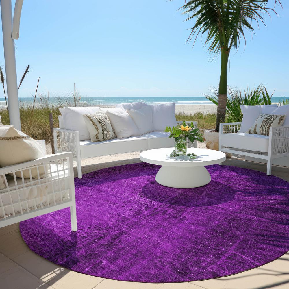 Chantille ACN554 Purple 8' x 8' Rug. Picture 7