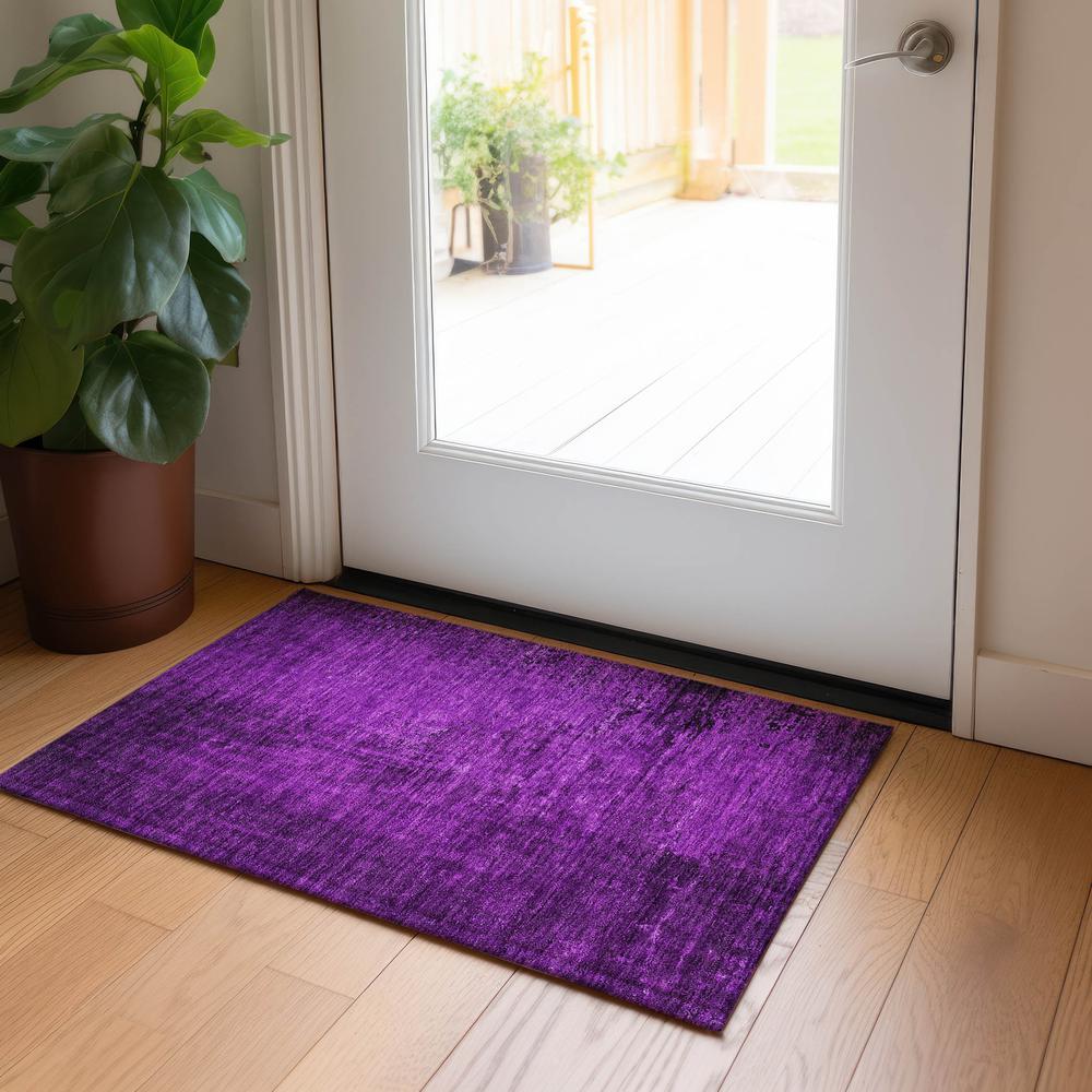 Chantille ACN554 Purple 1'8" x 2'6" Rug. Picture 6