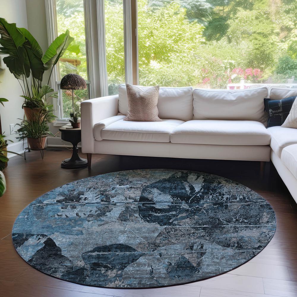 Chantille ACN555 Blue 8' x 8' Rug. Picture 6