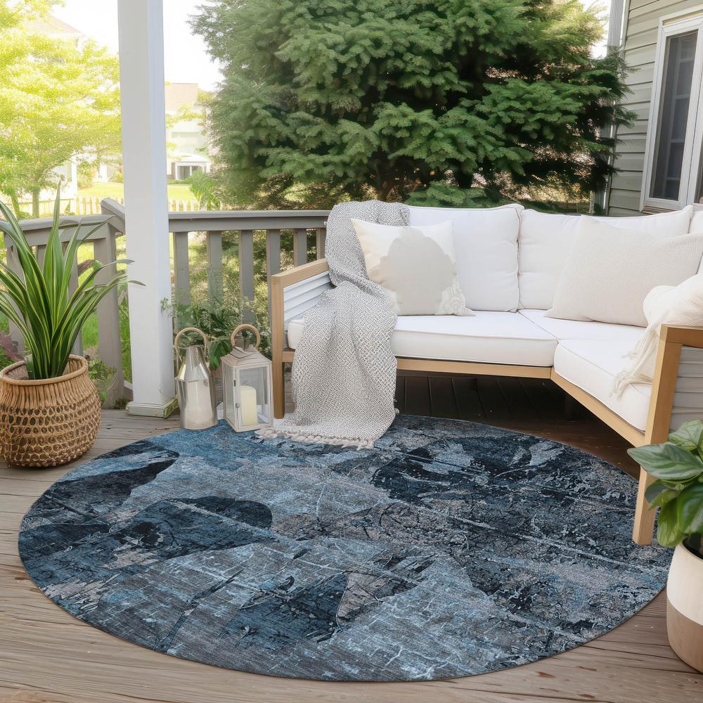 Chantille ACN555 Blue 8' x 8' Rug. Picture 7